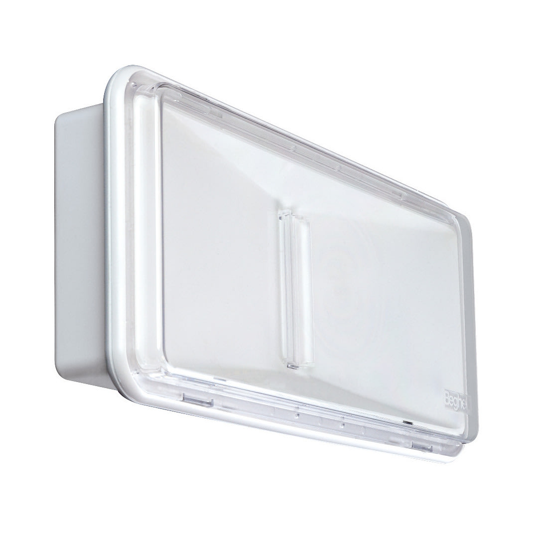 BEGHELLI - Apparecchio di emergenza stagno IP65 particolarmente robusto con lente a tecnologia RTI PRATICA IP65 300L 1.5/3 SA TR.