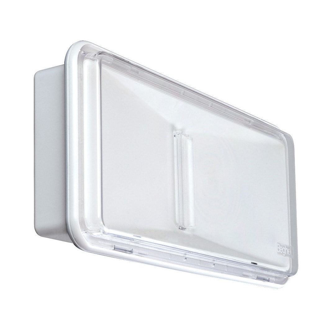 BEGHELLI - Apparecchio di emergenza stagno IP65 particolarmente robusto con lente a tecnologia RTI PRATICA IP65 300L 1.5/3 SA TR. 250SA