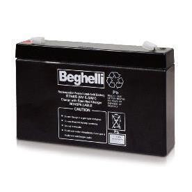 BEGHELLI - Batteria al piombo 6V 6.5Ah PB 3916