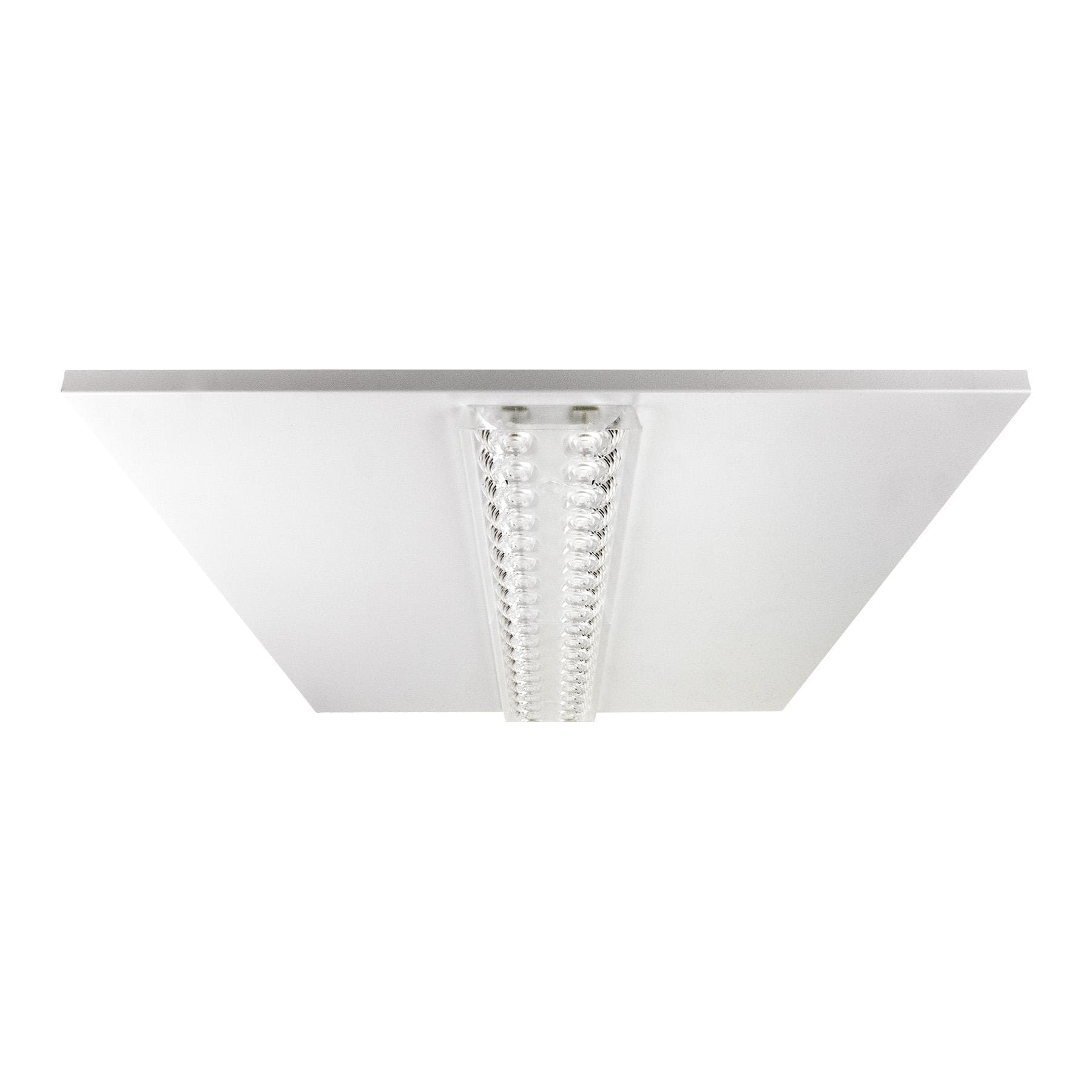 BEGHELLI - Pannello LED M600 ad alta efficienza luminosa con ottica multi-lenticolare anti-abbagliamento UGR<19 e LED ad alta resa cromatica CRI>90, corpo con spessore ridotto: LENSPAN 418 M600 U19 C90 SD4K. 40140