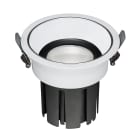 BEGHELLI - Downlight orientabile ad alte prestazioni con ampio dissipatore in alluminio pressofuso nero opaco. Gamma completa di accessori per modificare fascio luminoso e riflettore DWL 24W 45° C90 BRILLA DL 3K.
