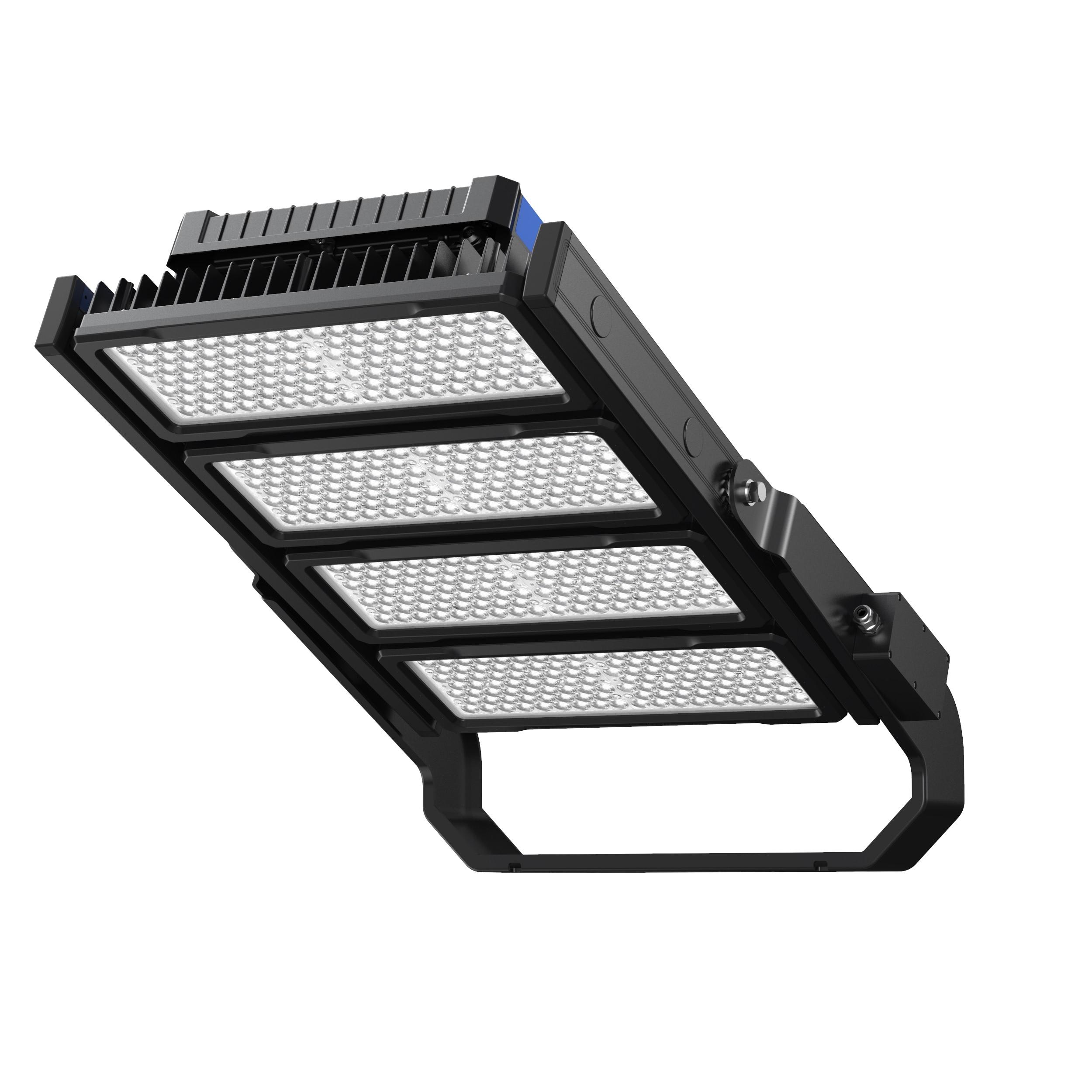 BEGHELLI - Proiettore modulare da esterno con grandissima potenza luminosa, corpo in alluminio pressofuso e schermo in PMMA, POWER L DALI 1200W C70 5k ASY.