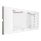 BEGHELLI - Apparecchio di emergenza linea ArchiEco con corpo verniciabile, design pulito ed elegante, realizzato con materiali riciclabili e compostabili, DESIGN AE 8W SE 1H IP40.