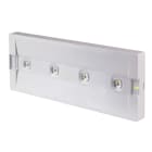 BEGHELLI - Apparecchio di emergenza ultra sottile con sistema ottico avanzato e protezione IP65.