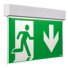 BEGHELLI - Apparecchio per segnaletica di emergenza con distanza di visibilità 20 metri EXIT DF20M SA 1/2/3H RM LF.