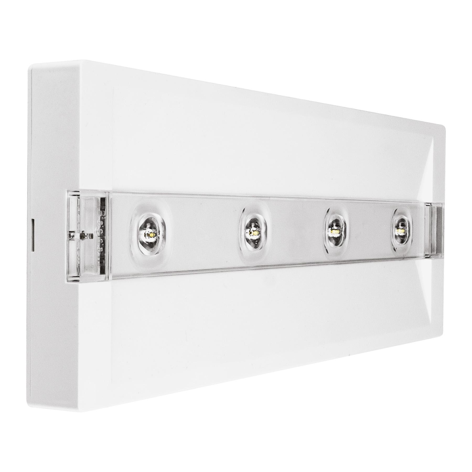 BEGHELLI - Apparecchio di emergenza ultra sottile con sistema ottico avanzato e potenza di 1124W IP65.