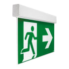 BEGHELLI - Apparecchio per segnaletica di emergenza con distanza di visibilità di 60 metri EXIT DF60M AT SA LF.
