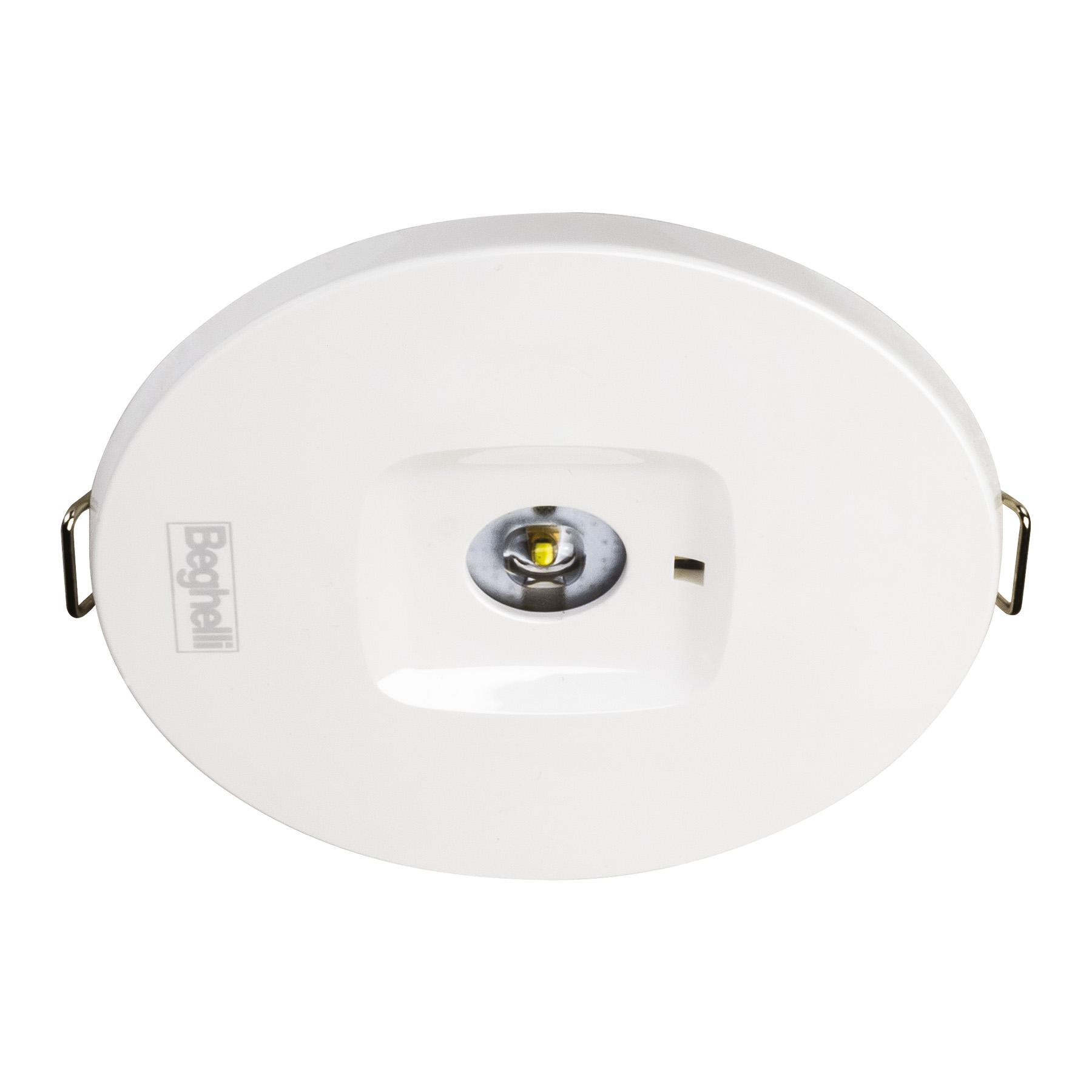BEGHELLI - Faretto per illuminazione di emergenza ad elevate prestazioni con tre lenti intercambiabili in dotazione per differenti fasci luminosi MULTI LENS CT SE LF. 4390