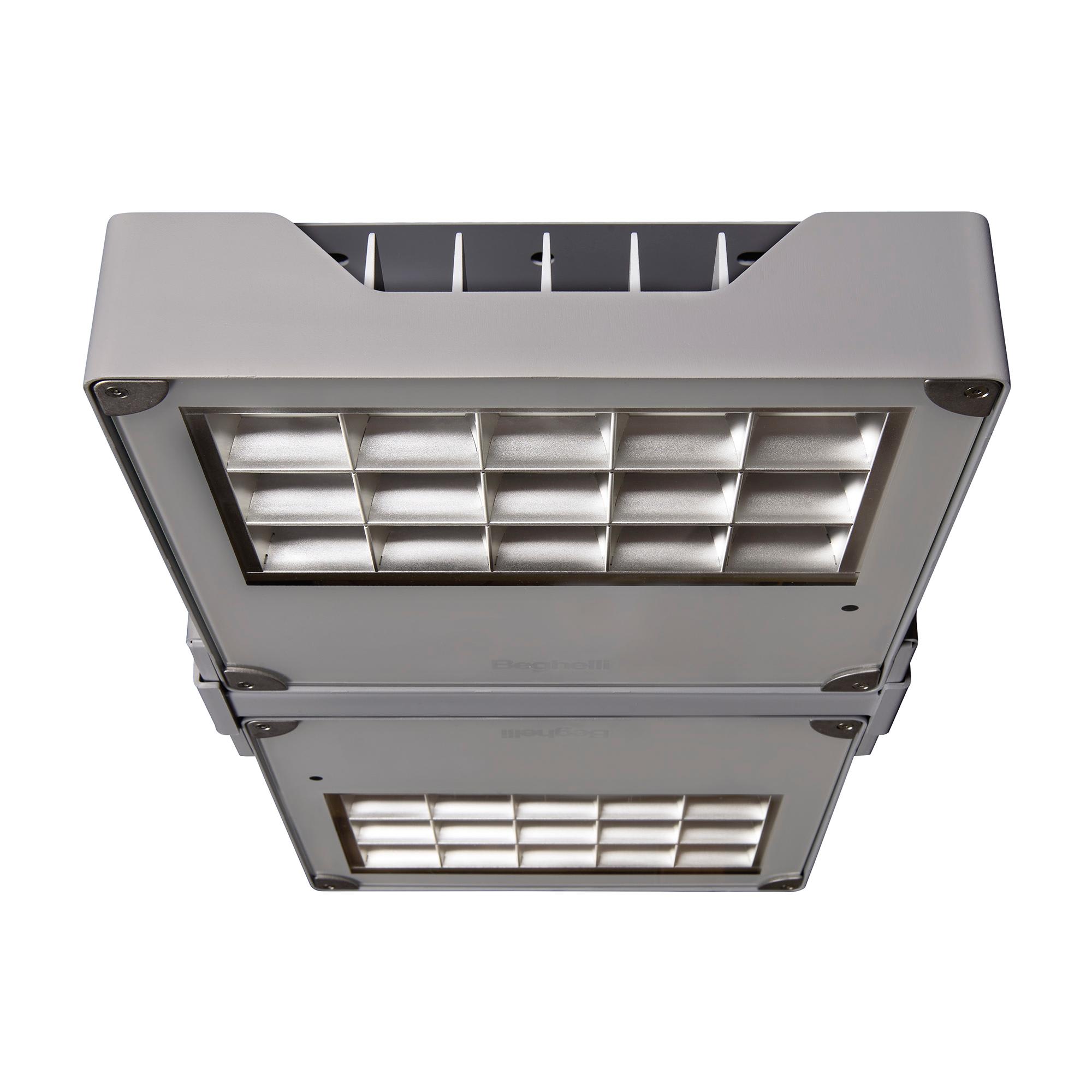 BEGHELLI - Riflettore ad alte prestazioni con Autodimmer e Bluetooth integrati, sistema Modula e Easy Box per installazione e manutenzione veloci. HIGHBAY 2M SDB 300 R CONC 4K.