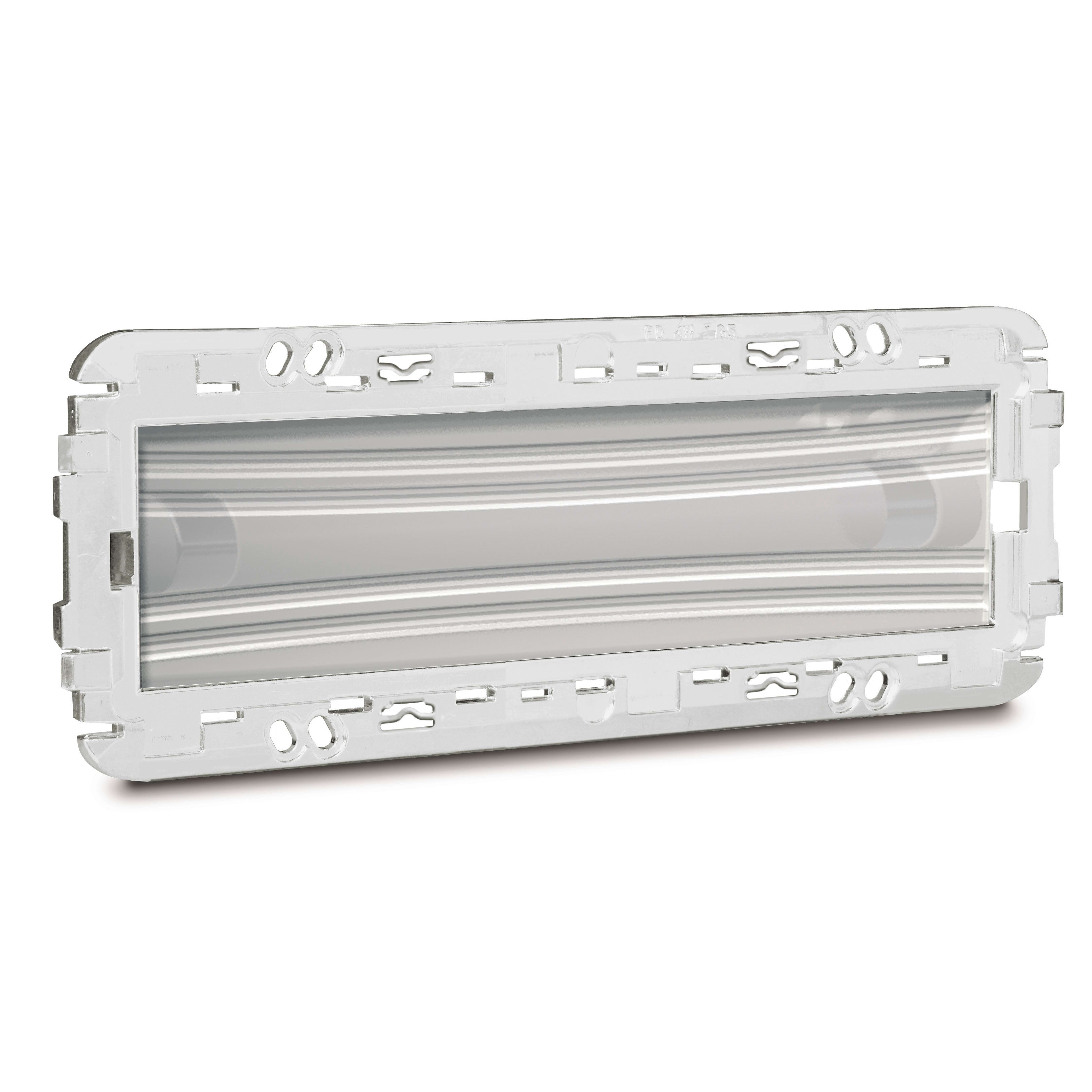 BEGHELLI - Apparecchio ad elevato risparmio energetico per illuminazione d'emergenza, luce guida e segnapasso LINEA46 LED 4W 4604 SE 1N.