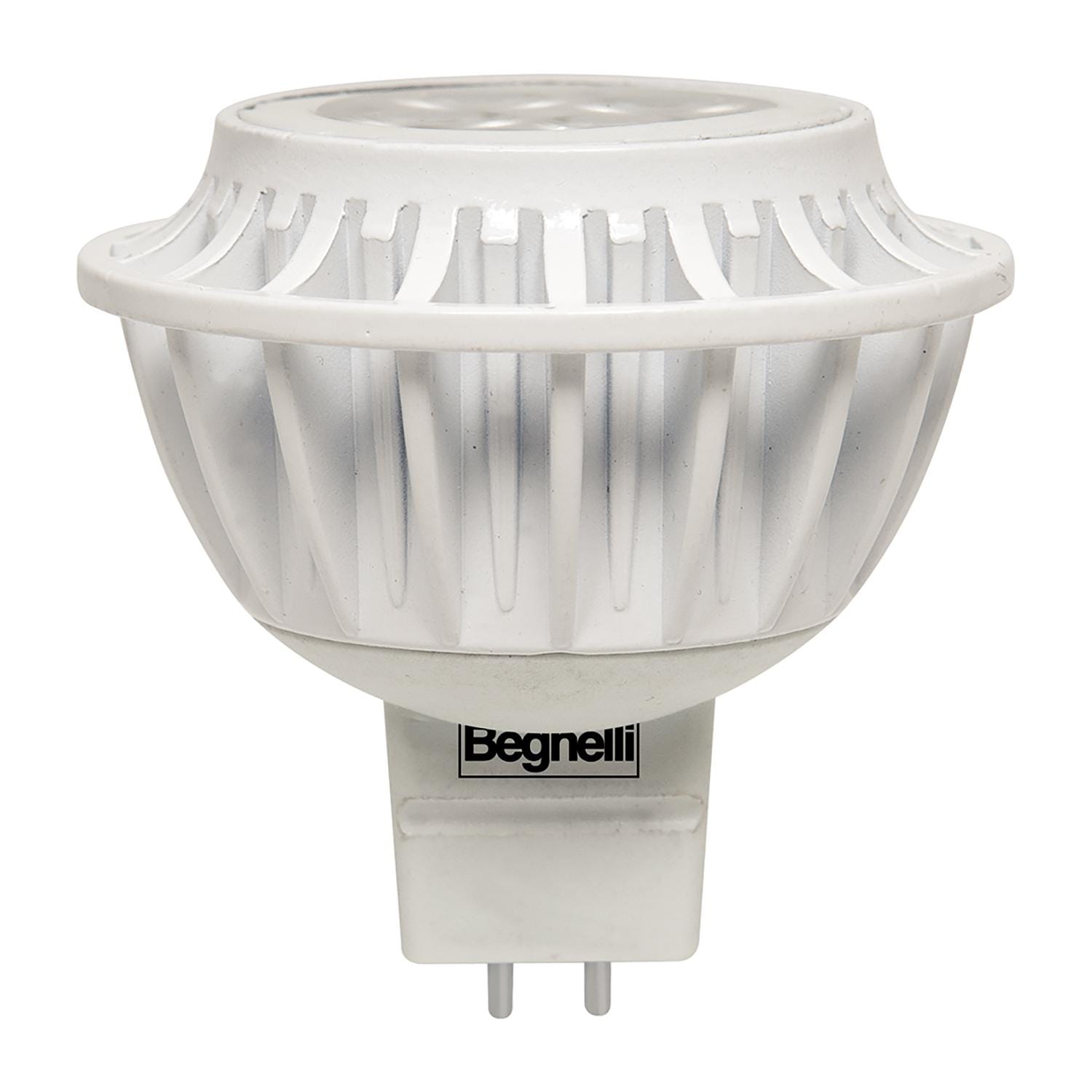 BEGHELLI - Lampadina MR16 compatibile con apparecchi tradizionali, LED 6.5W 12V GU5.3 3000K.