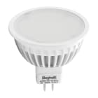 BEGHELLI - Lampadina MR16 compatibile con apparecchi tradizionali, LED 6W 12V GU5.3 3000K.