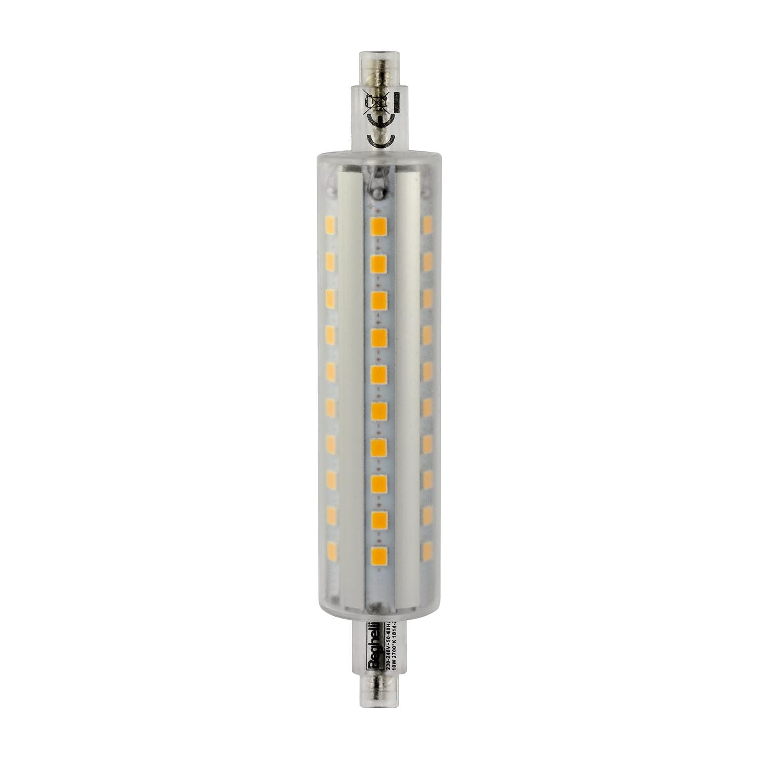 BEGHELLI - Lampadina R7S che permette di utilizzare la tecnologia LED negli apparecchi con attacco R7S, R7SLEDFG 117MM 12W 2700K.