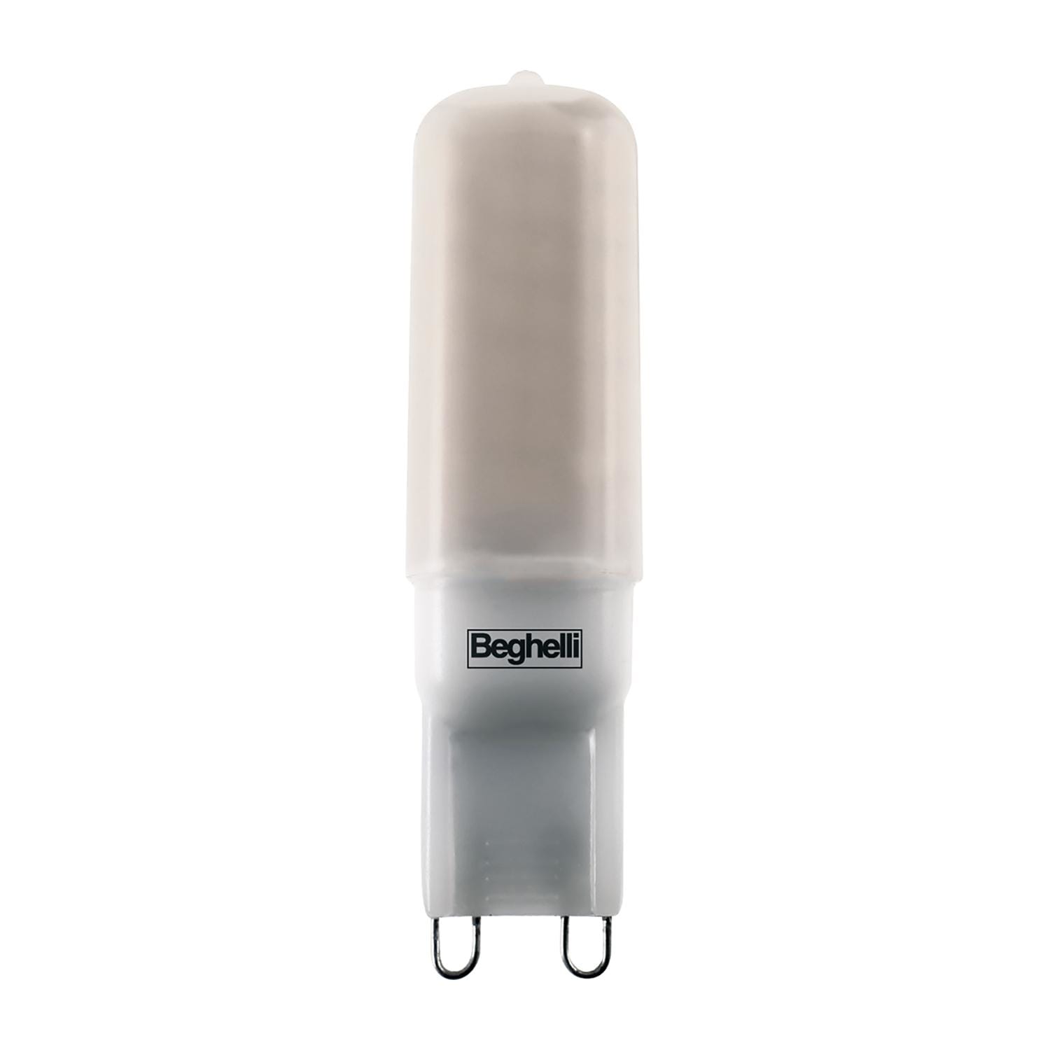 BEGHELLI - Lampadina Bispina particolarmente efficiente, alternativa alle classiche alogene o lampade a scarica. BISPINA LEDART 4W 230VG9 4K.