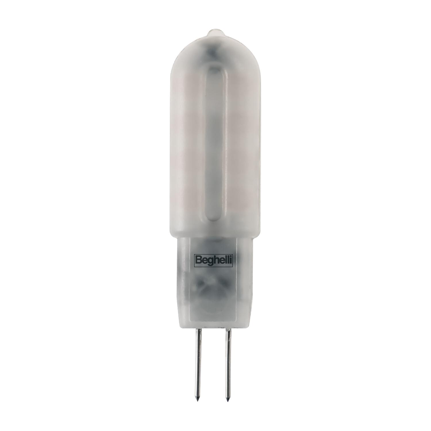 BEGHELLI - Lampadina Bispina LEDART 2W 12VGY6.35 3K, efficiente alternativa alle classiche alogene o lampade a scarica.