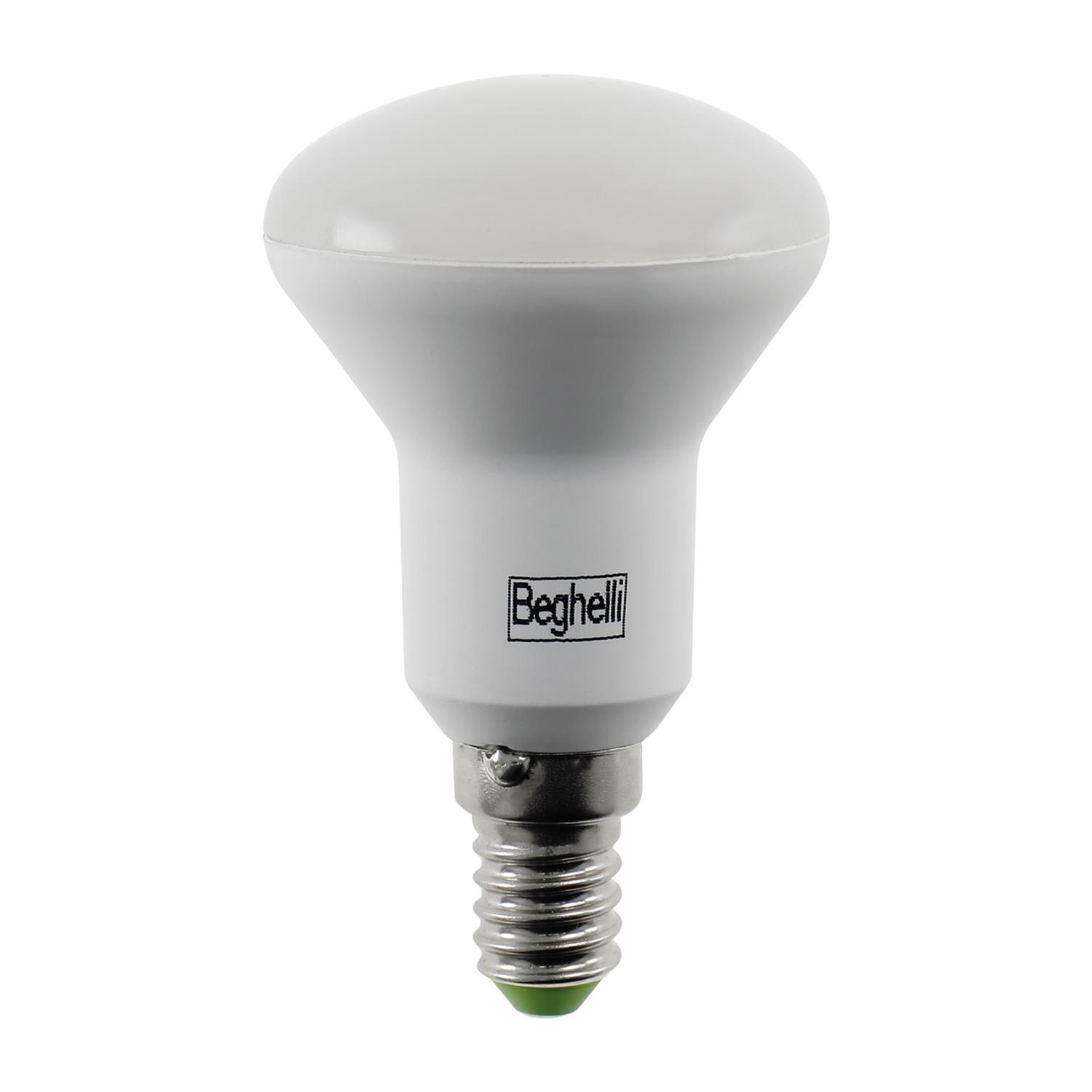 BEGHELLI - Lampadina Reflector LED R50 5W 3000K, alternativa efficace ai faretti alogeni per illuminazione spot.