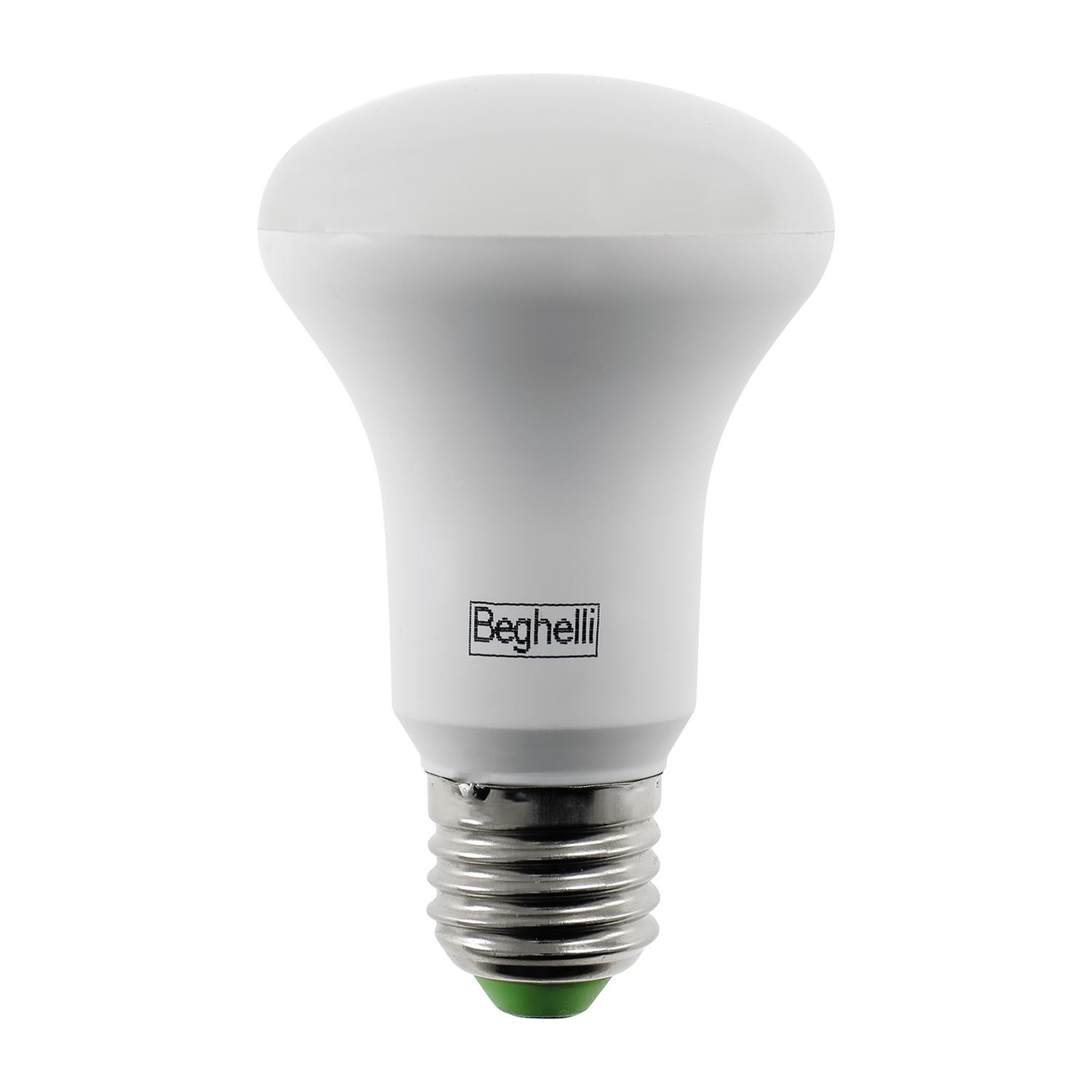BEGHELLI - Lampadina Reflector LED R63 10W 3000K, alternativa efficace ai faretti alogeni per illuminazione spot.