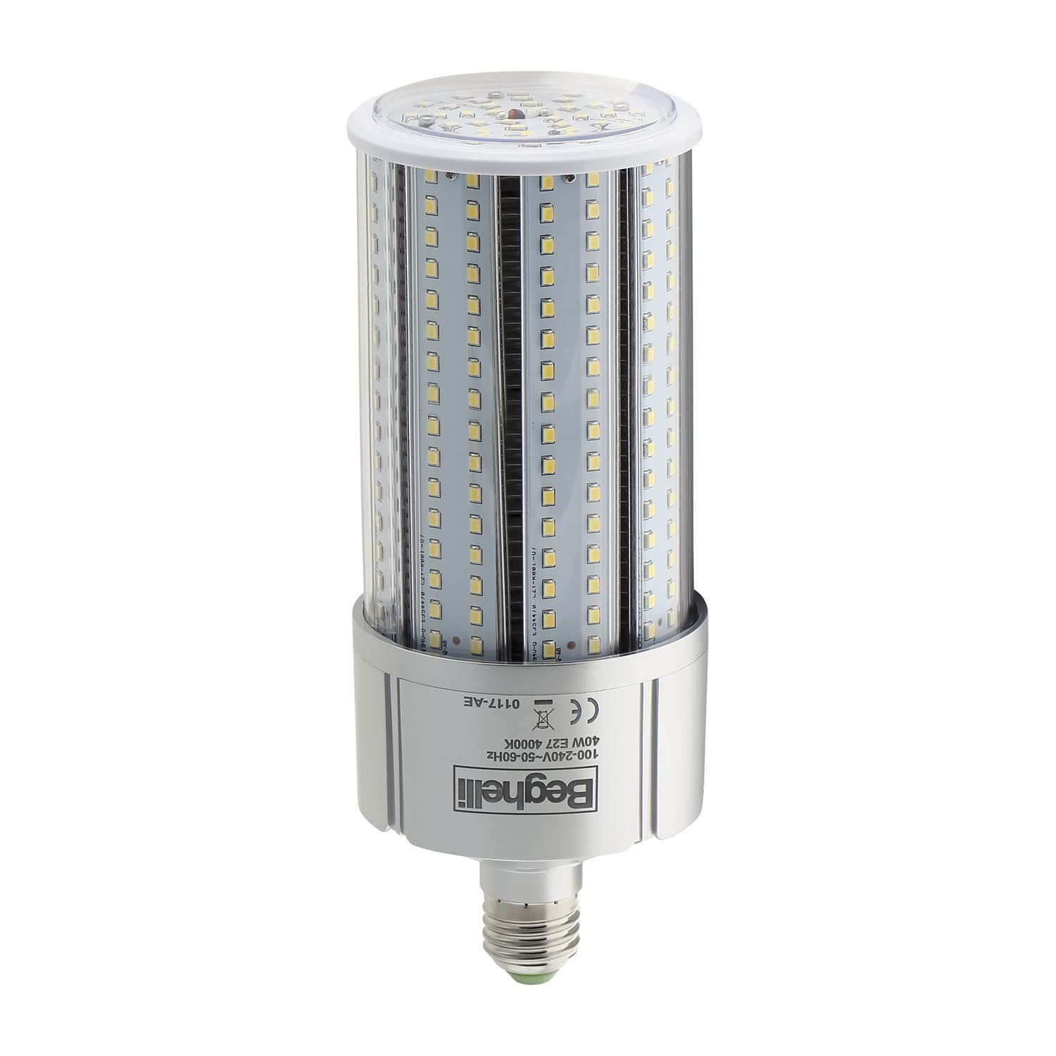 BEGHELLI - Lampadina HLO LED ad altissima efficienza con driver integrato 42W 230V E27 3000K.