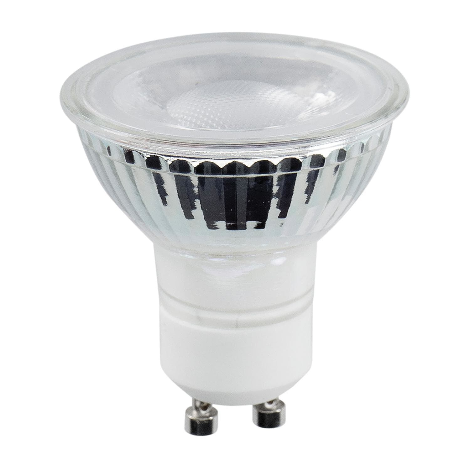 BEGHELLI - Lampadina GU10 compatta, compatibile con tutti gli apparecchi. Spot Glass GU10 6W 95° 3000K.