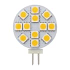 BEGHELLI - Lampadina LED G4 Round 2W 12V con profilo piatto e luce calda 3000K.