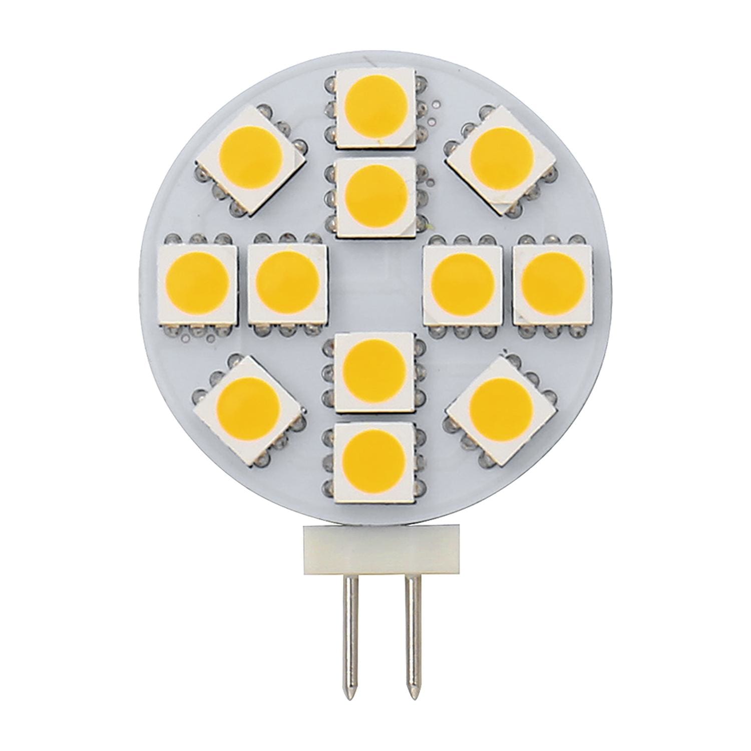 BEGHELLI - Lampadina LED G4 Round 2W 12V con profilo piatto e temperatura 4K.