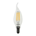 BEGHELLI - Lampadina LED a filamento CDV ZAF 470LM 4WE14 2.7K, forma classica in vetro.
