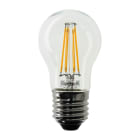 BEGHELLI - Lampadina LED a filamento SFE ZAF 4WE27 470LM 2.7K, corpo in vetro classico.