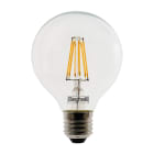 BEGHELLI - Lampadina LED G95 con corpo in vetro e filamento, 10W E27 2700K ZAFIRO.