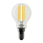 BEGHELLI - Lampadina vetro LED CRI-95 filamento simile sole resa cromatica alto confort visivo ZAF NAT95 SFE 470L 4WE14 4K.