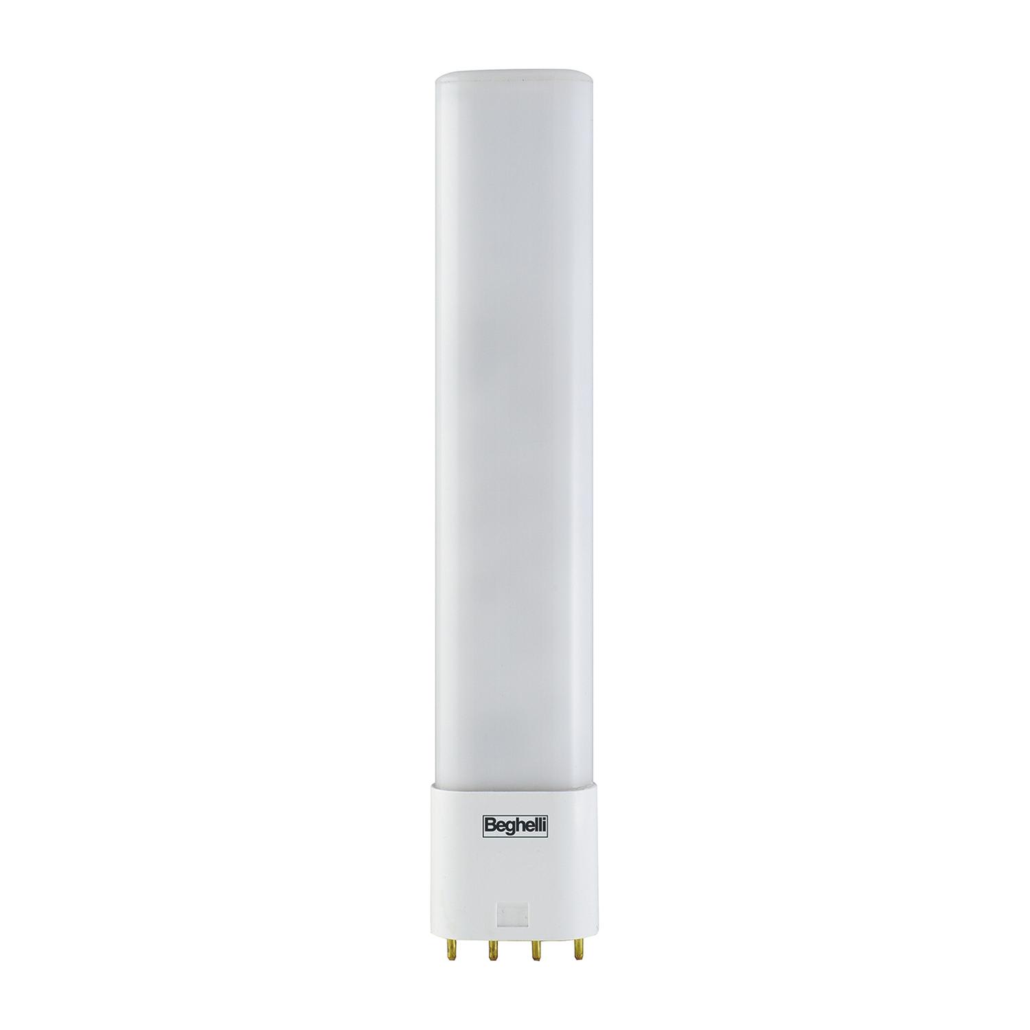 BEGHELLI - Lampadina PL LED 25W 2G11 4000K compatibile con alimentatori elettronici in commercio.