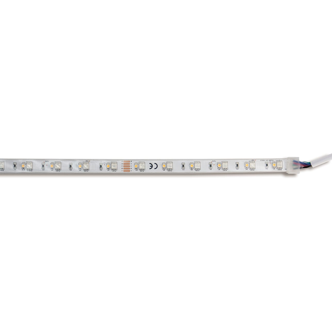 BEGHELLI - Strisce LED flessibili RGB + White autoadesive, pilotabili con telecomando e controller dedicato, in rotoli da 5 metri già pre-cablati, con protezione IP65.