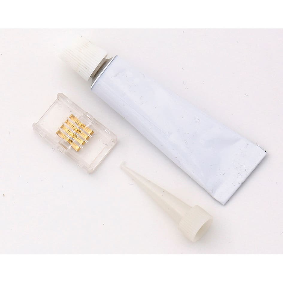 BEGHELLI - Kit 5 connettori lineari IP65 per StripLED RGB 24V + tubo di sigillante, BL5.