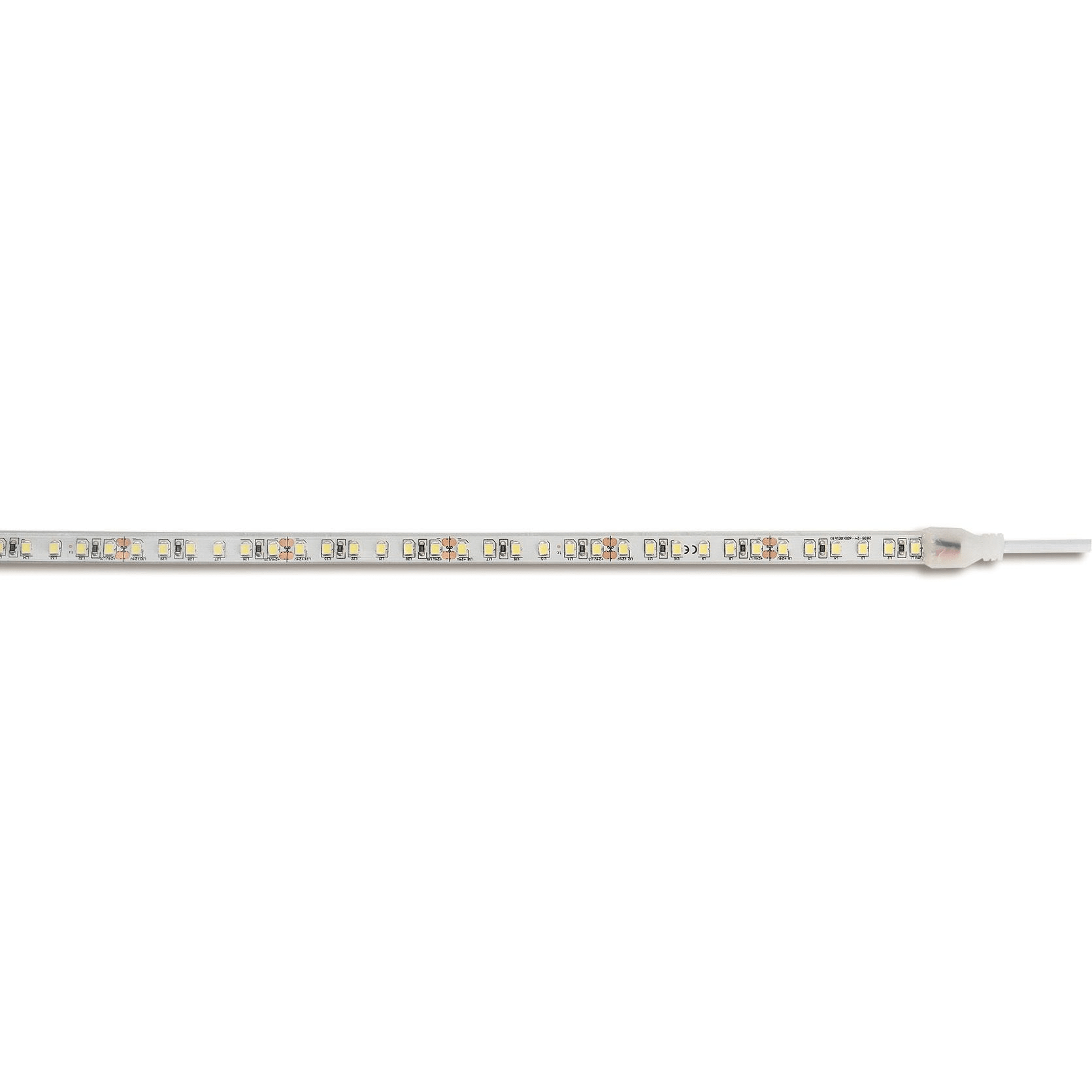 BEGHELLI - Strisce flessibili a LED autoadesive professionali ad alta densità di LED (120 per metro) per una ottima uniformità luminosa, in rotoli da 5 metri già pre-cablati. Strip LED HP 18W IP65 6K5.