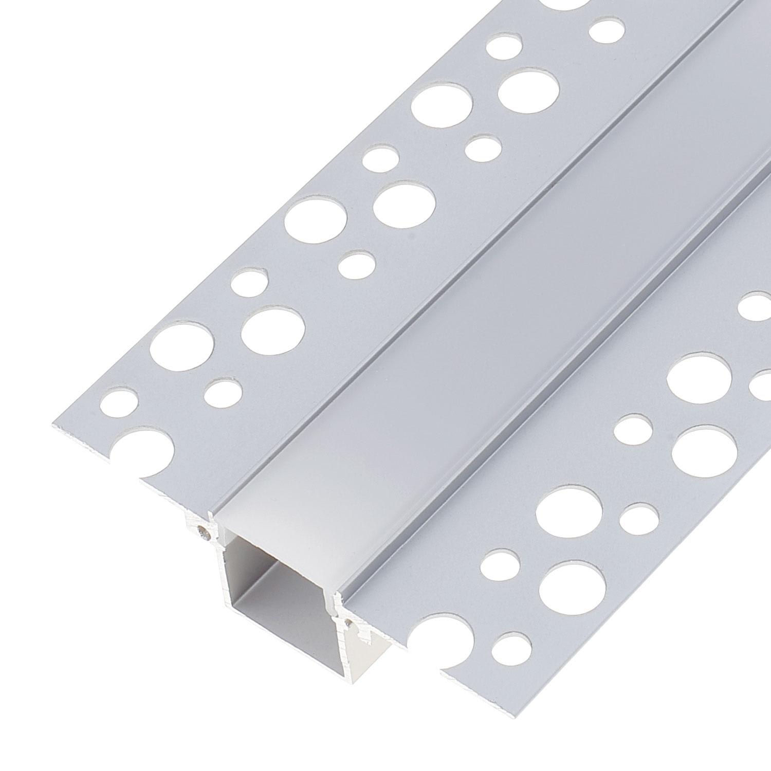 BEGHELLI - Profilo da 2 metri in alluminio per StripLED CARTONGESSO RASATURA.