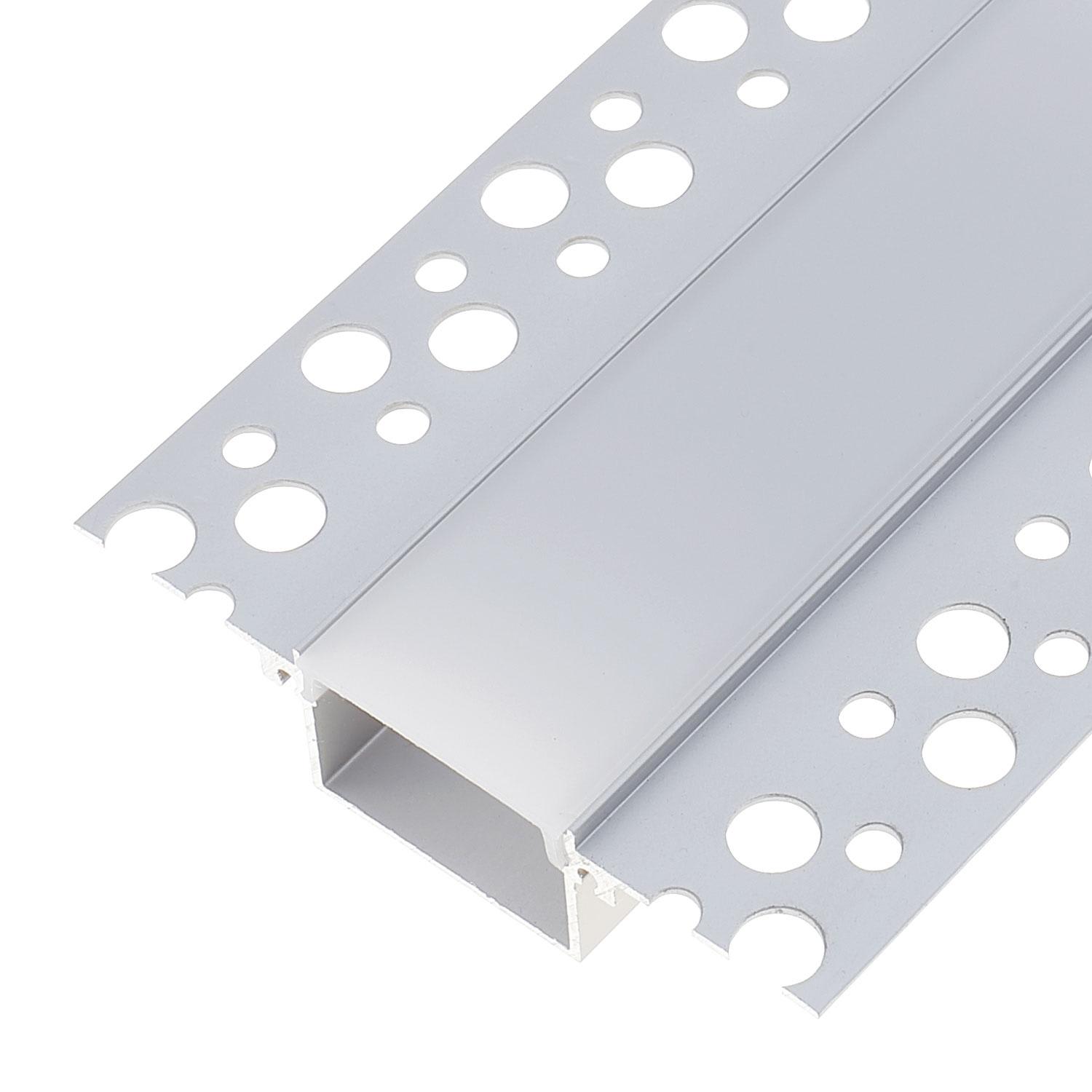 BEGHELLI - Profilo da 2 metri in alluminio per StripLED CARTONGES RASATO LARGO. 56693