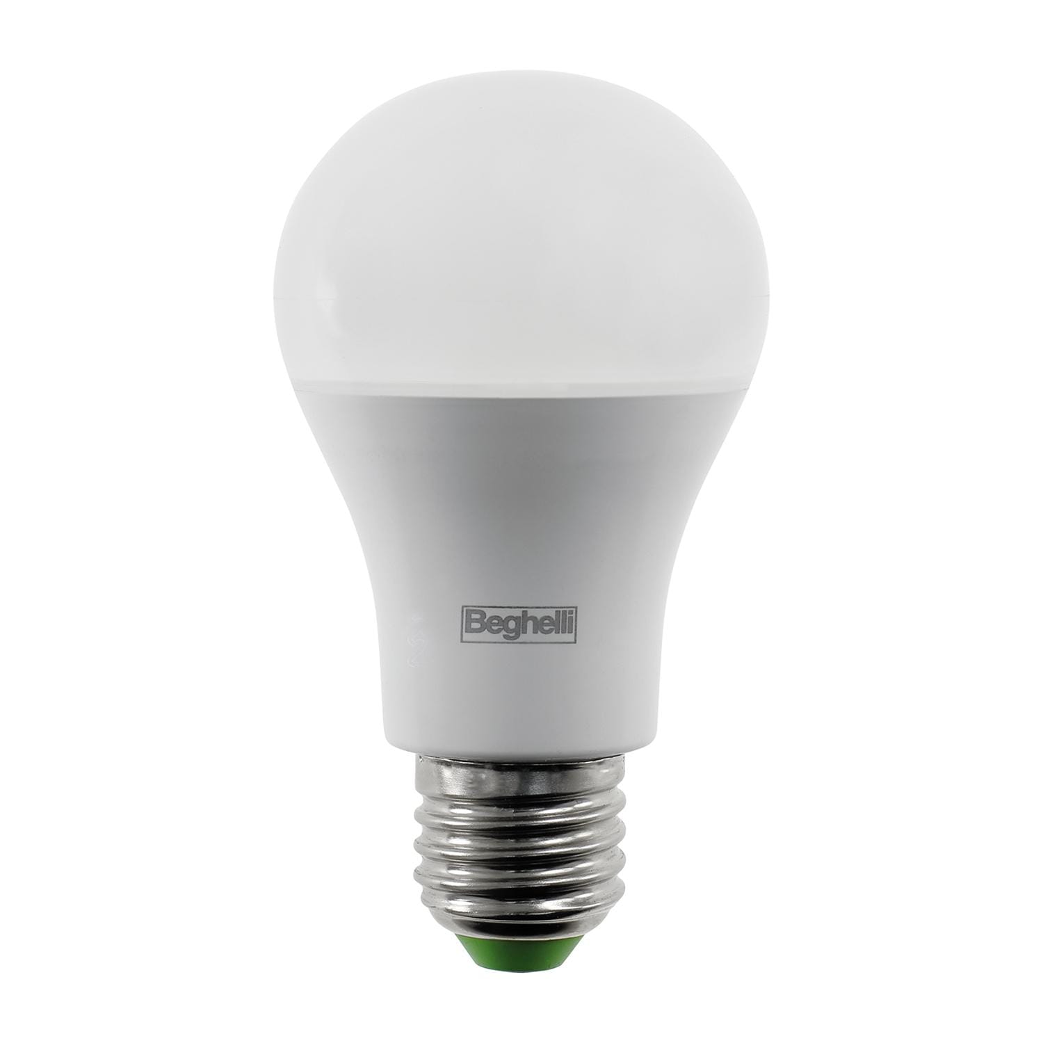 BEGHELLI - Lampadina compatta con design gradevole, rivestimento termoplastico opale, Goccia Saving 15W E27 3000K.