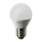 BEGHELLI - ElplastLED Sfera 5W 470lm E27 3K: Lampadina efficiente ed economica per installazioni standard.