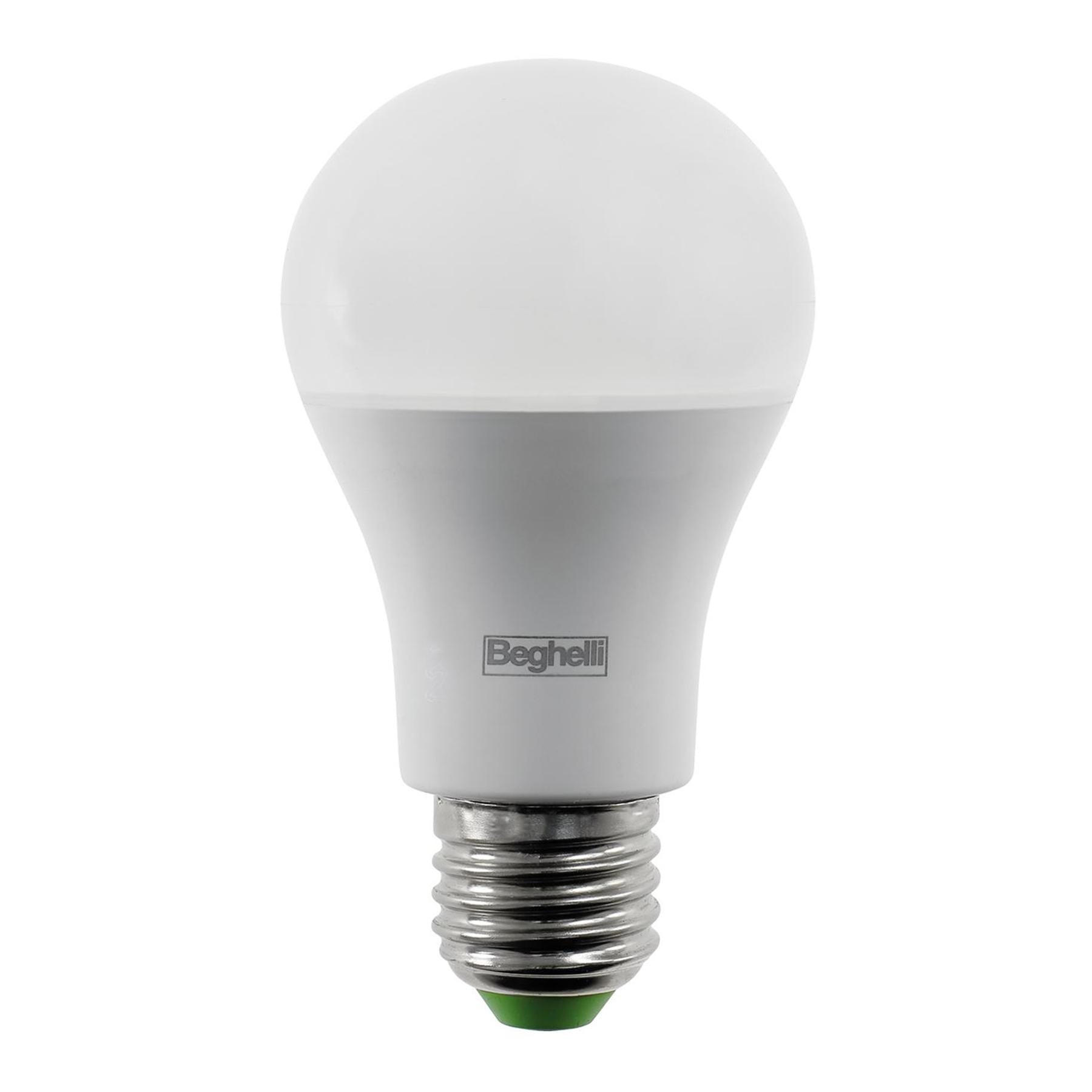 BEGHELLI - Lampadina compatta con design gradevole, rivestimento termoplastico opale, Goccia ES LED 12W E27 4000K.