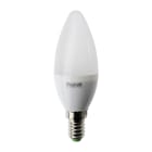 BEGHELLI - Lampadina compatta con design gradevole, rivestimento termoplastico opale OLIVA SAVING LED 7W E14 6.5K.