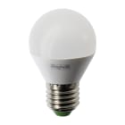 BEGHELLI - Lampadina compatta con rivestimento termoplastico opale, SFERA ES LED 5W E27 3000K.