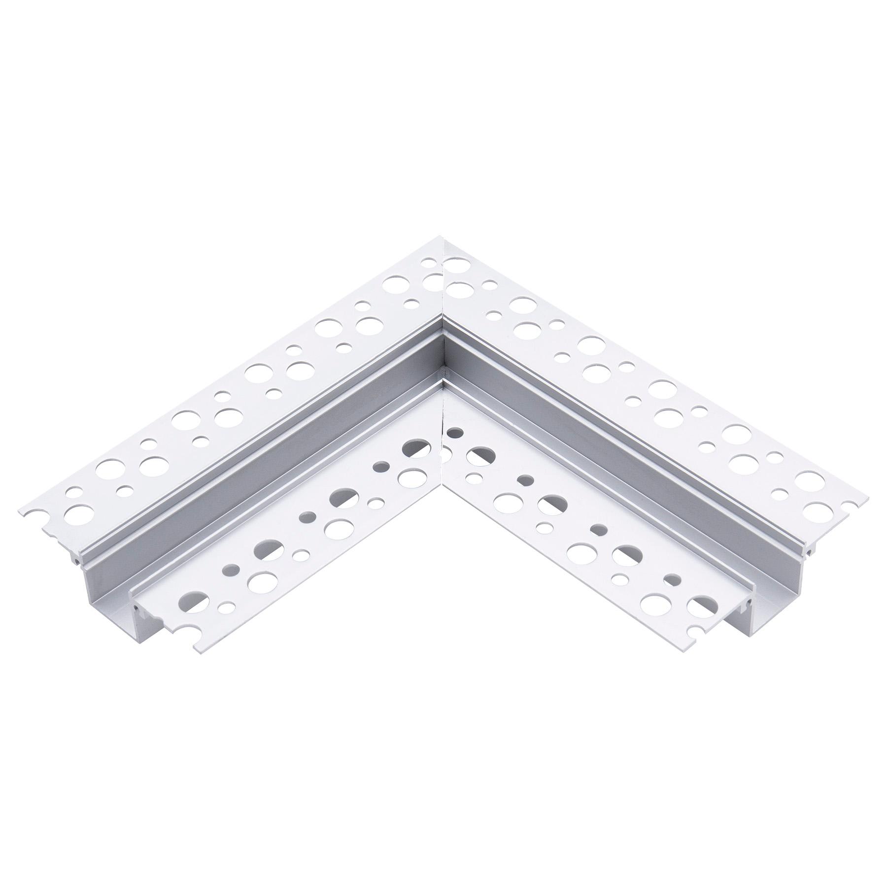 BEGHELLI - Profilo da 2 metri in alluminio per StripLED curva completa piana per 56692.