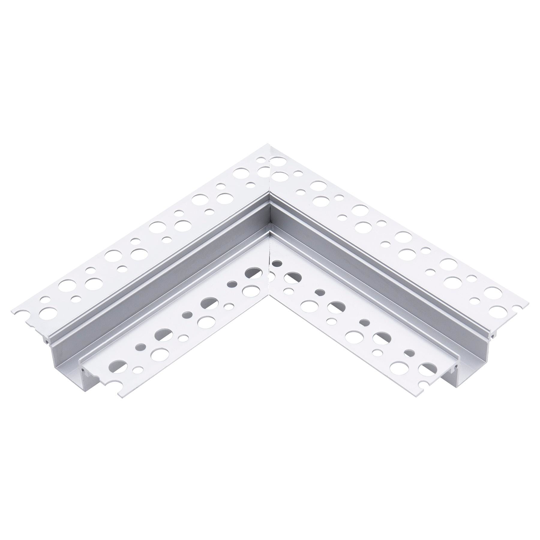 BEGHELLI - Profilo da 2 metri in alluminio per StripLED curva completa piana per 56692.