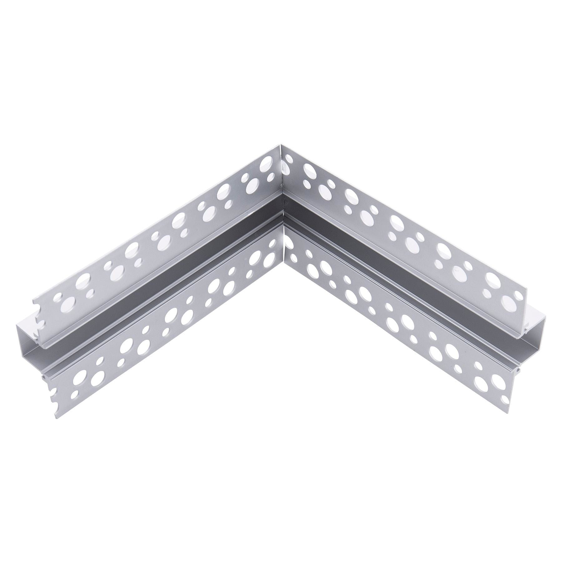BEGHELLI - Profilo da 2 metri in alluminio per StripLED CURVA 90° BASSA PER 56692.