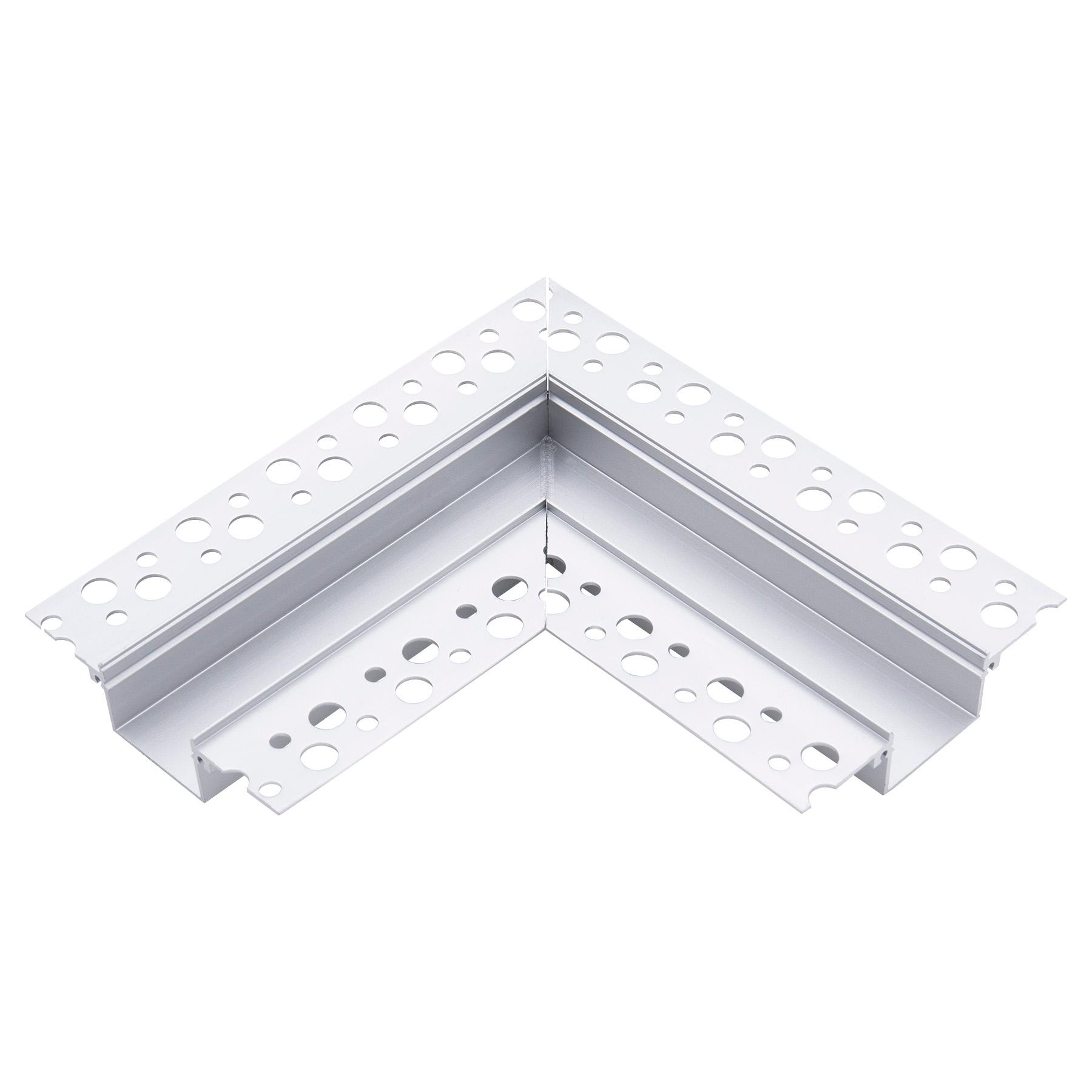 BEGHELLI - Profilo da 2 metri in alluminio per StripLED curva completa piana per 56693.