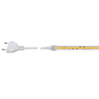 BEGHELLI - Striscia LED COB ad alta densità luminosa, alimentata direttamente da rete 230V senza driver, con spessore ridotto e indice di resa cromatica CRI90 per illuminazione di alta qualità. IP65, 10W, 4K.
