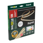 BEGHELLI - Strip LED COB ad alta densità luminosa, alimentate direttamente da rete 230V senza driver. Spessore ridotto, CRI90 per una resa cromatica perfetta. IP65, 3K, 10W, 2M.