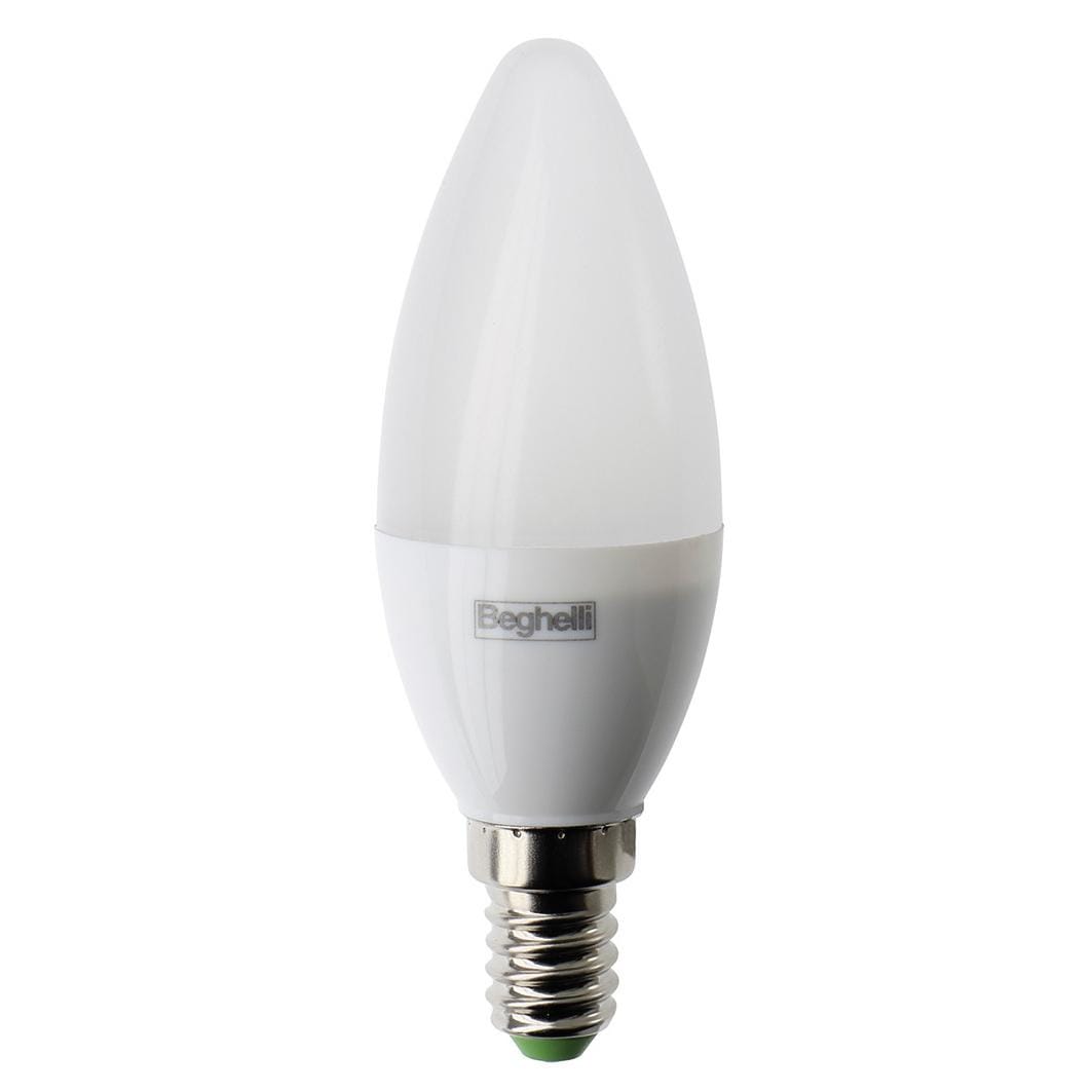 BEGHELLI - Lampadina ad alta efficienza LITELED6 4PZ OLIV 7W E14 6K5, soluzione economica per installazioni standard.
