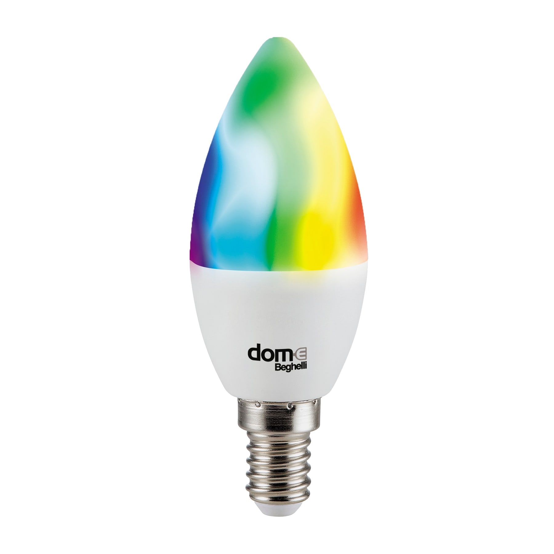 BEGHELLI - Lampadina Smart WiFi OL 5W E14 RGB+W Dynamic 470 lumen.