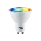 BEGHELLI - Lampadina Smart WiFi 5W GU10 RGB+W dinamico spot.