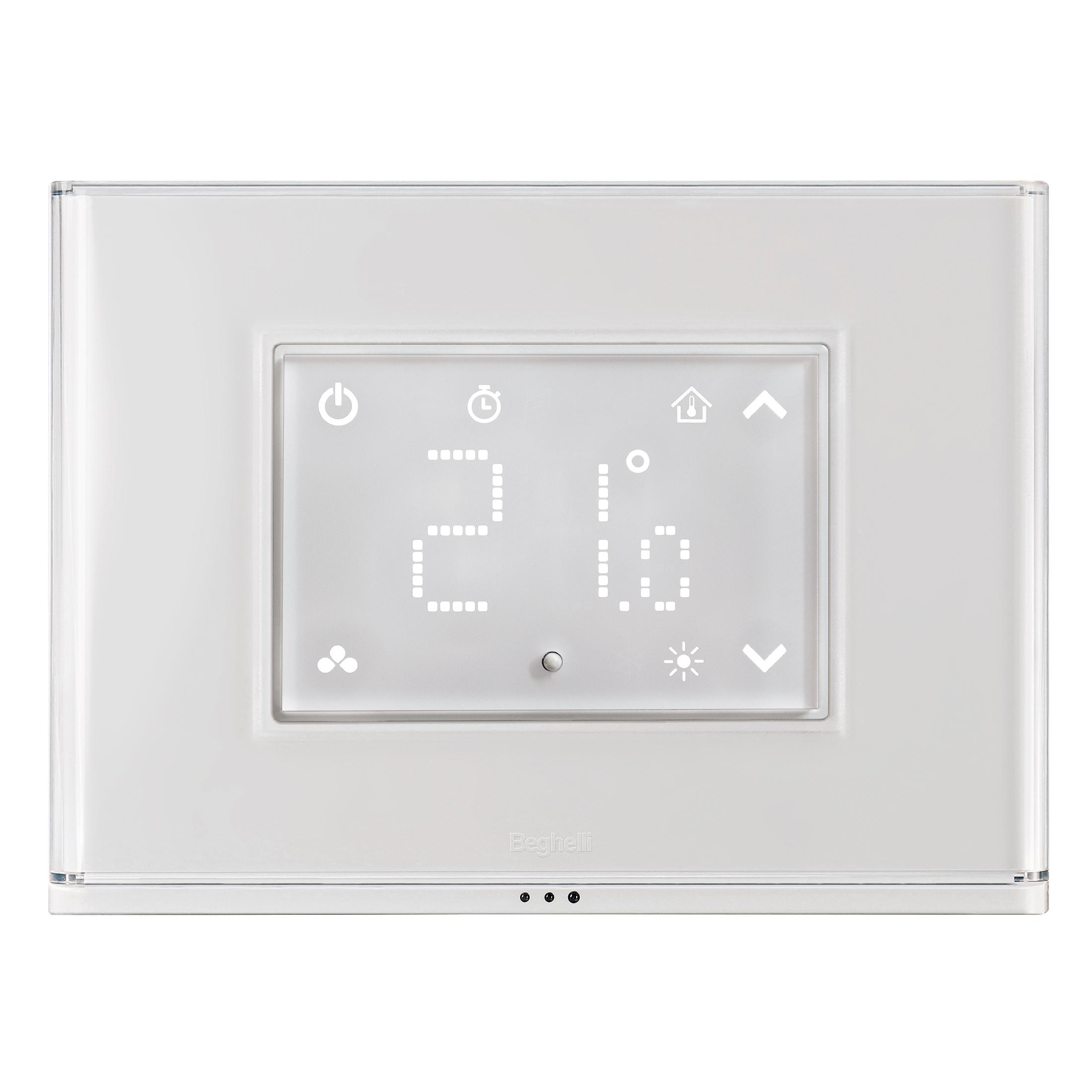 BEGHELLI - Termostato Touch per regolare la temperatura degli ambienti tramite schermo touch screen.